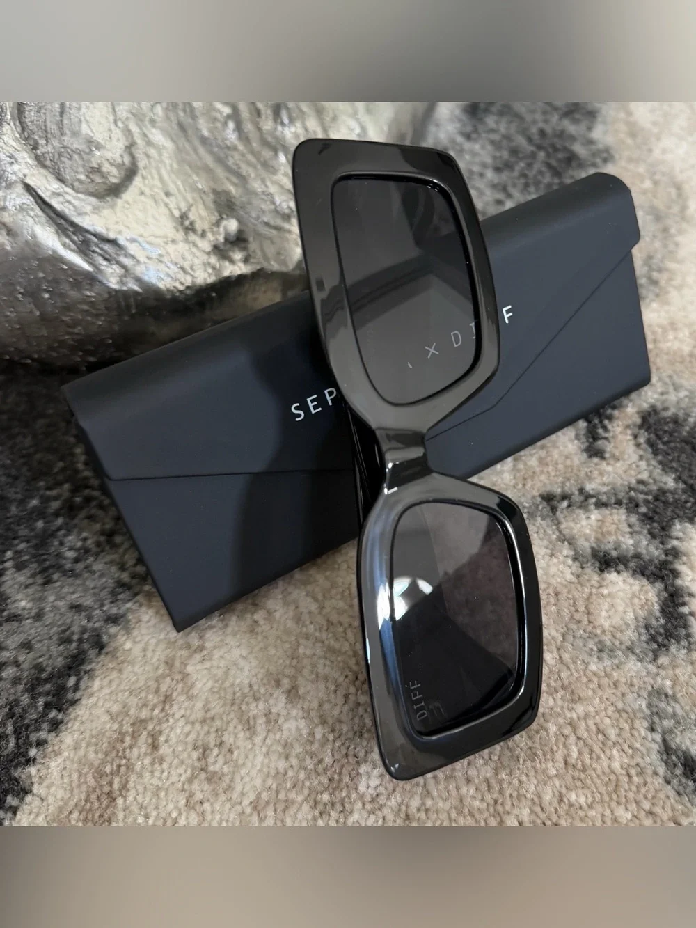 DIFF x SEPHORA Women's Indy 51mm Rectangle Sunglasses